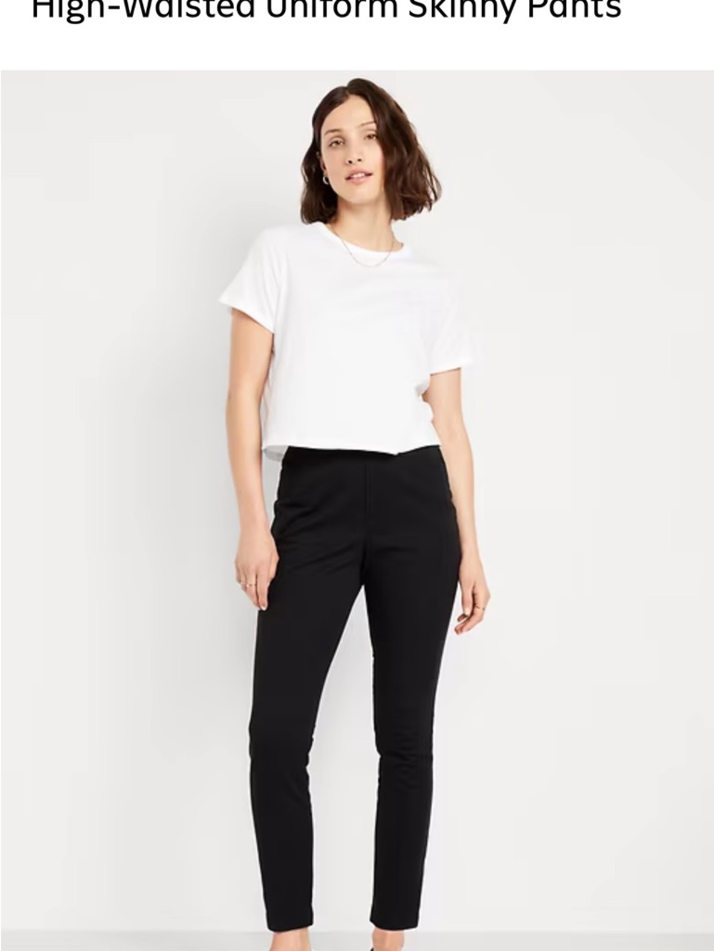 Old Navy Black High-Rise Skinny Pants